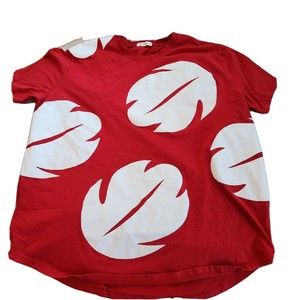 KLIEGOU HIPSTER HIP HOP STREET RED LEAF LOOSE‎ FIT SHORT SLEEVE T Shirt Mens XXL